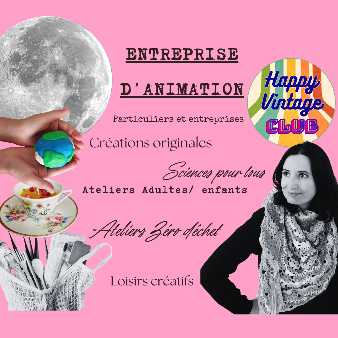 🌼 Happy Vintage Club – Ateliers créatifs, culturels et scientifiques